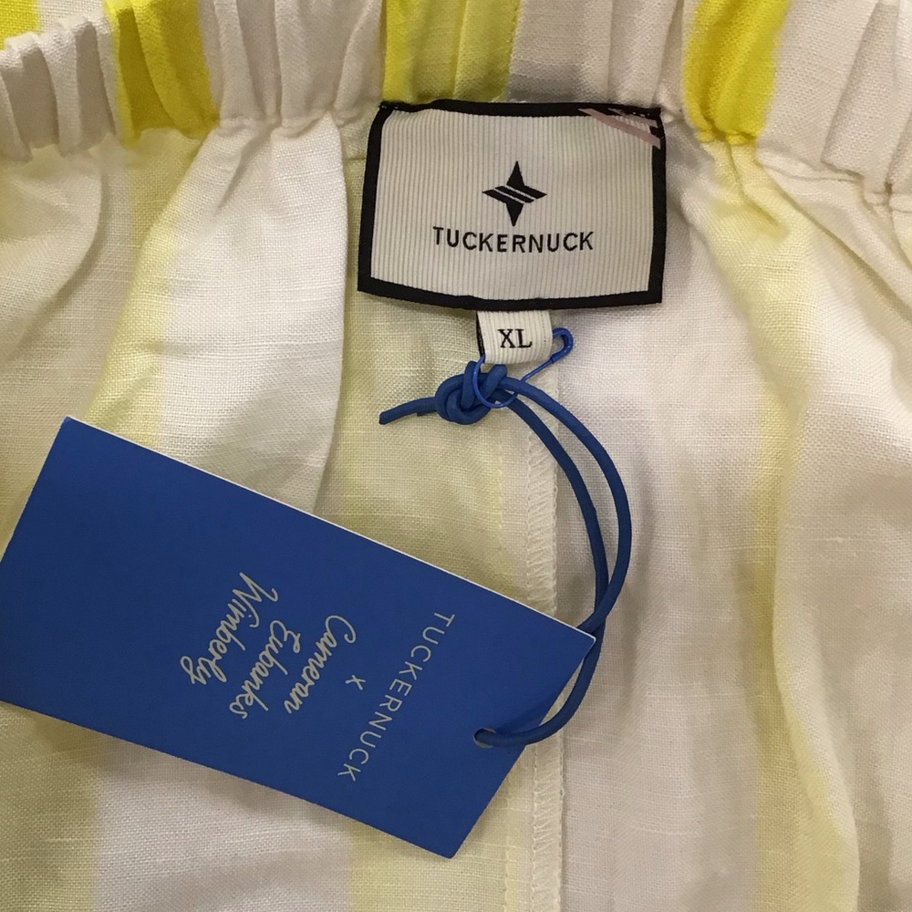 NWT Tuckernuck Yellow and White Skirt size XL - Picture 5 of 8